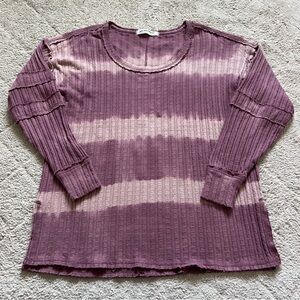 NWOT Free People We The Free Oversized Sunset Tee Preppy‎ Boho Lagenlook Size XS